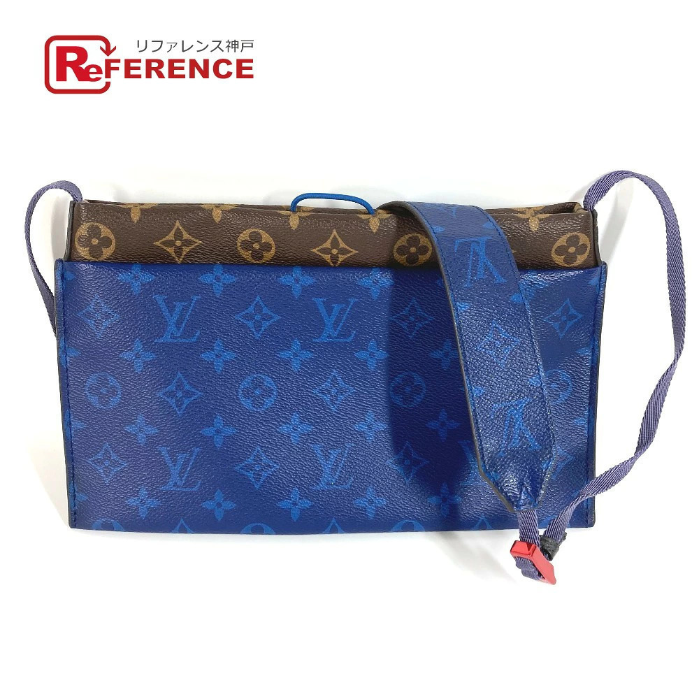 Louis Vuitton Monogram Kim Jones Split Sacoche Crossbody Bag Pouch Clutch